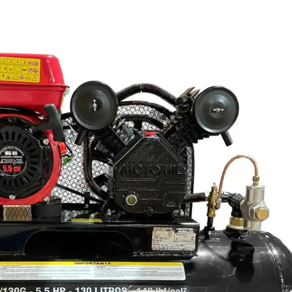 Compressor a gasolina 7HP 15 pés 130 litros CMV MotoMil — fotografia 3