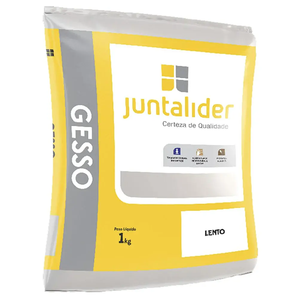 Gesso para reparos secagem lenta 1KG Juntalider