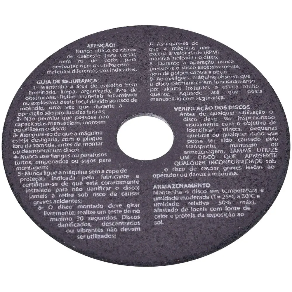 Disco de corte para aço A30P bf 4.1/2”/8” Worker — fotografia 9
