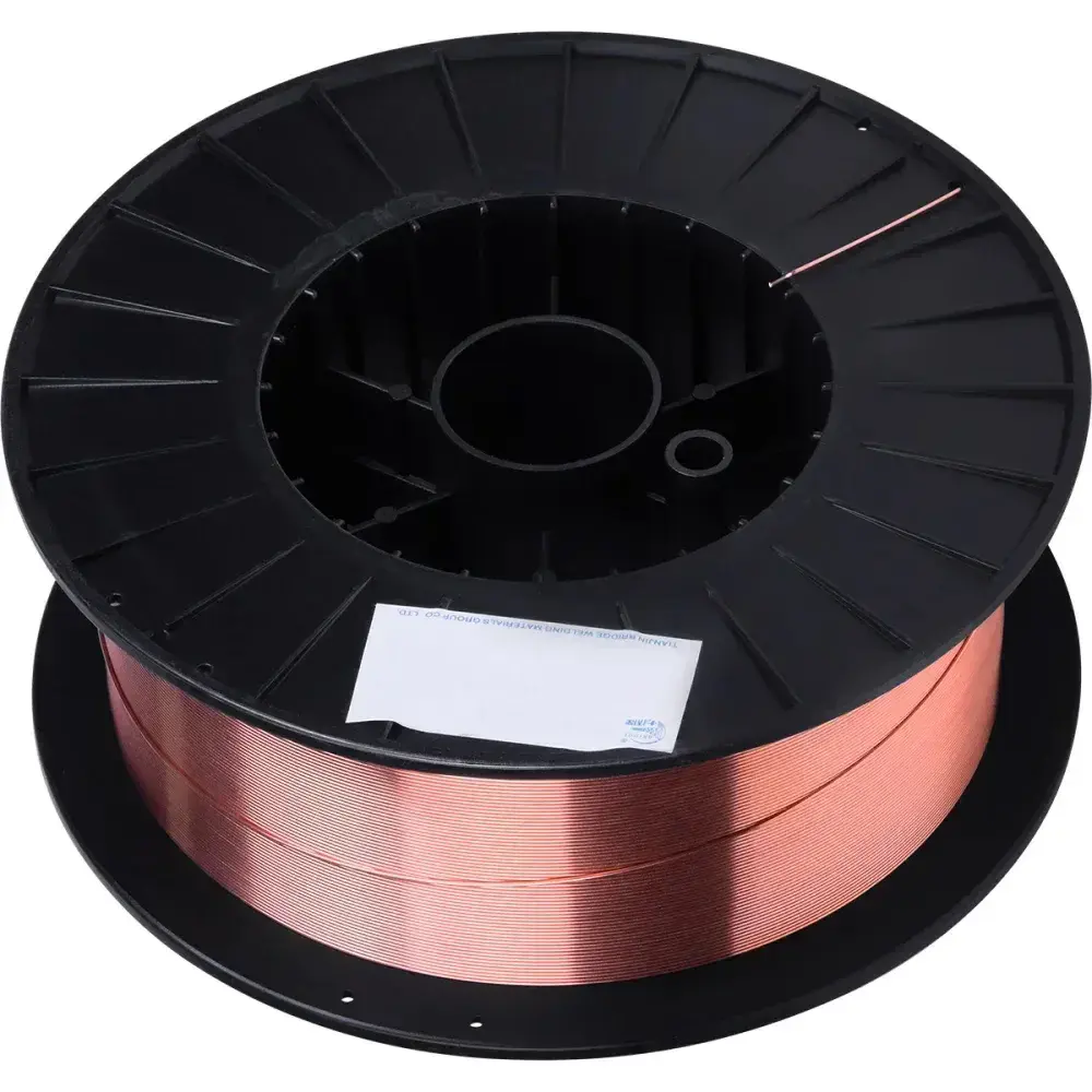 Arame de solda mig carretel plástico 0,8MM 15KG Bridge — fotografia 4
