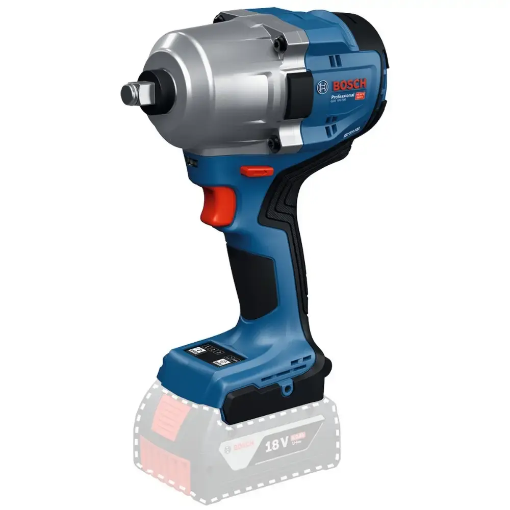 Chave de impacto 1/2 POL 780 NM a bateria 18V brushless sem carregador e bateria GDS18V-780 Bosch