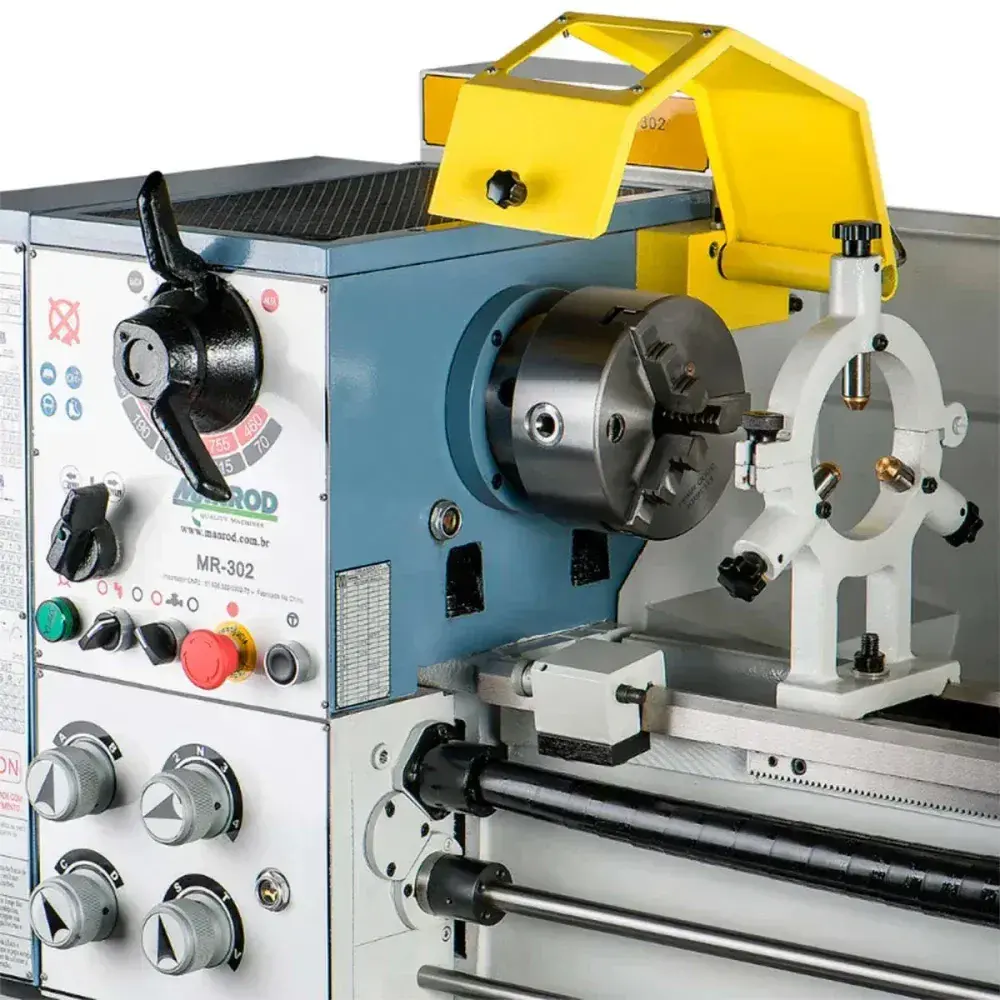 Torno mecânico industrial MR-302 trifásico 220V Manrod — fotografia 7