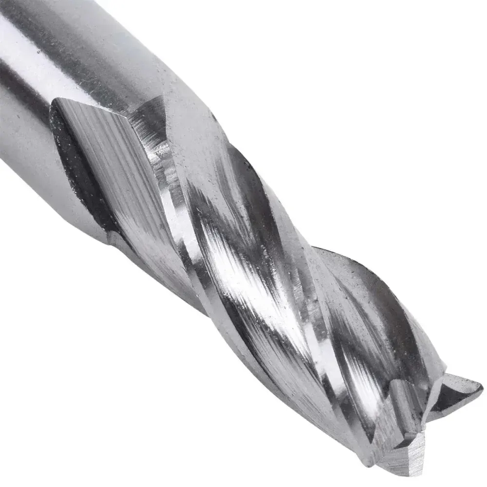 Fresa de topo reto aço rápido 5/16” haste 3/8” Worker — fotografia 11