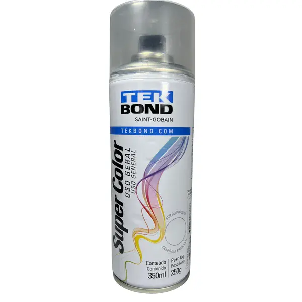 Tinta spray verniz brilhante uso geral 350ML - Tekbond — fotografia de referência