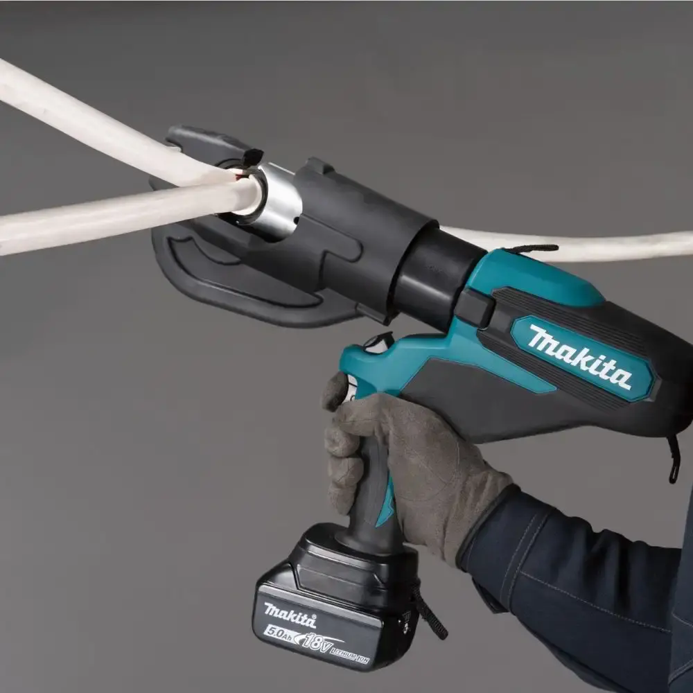 Alicate de crimpagem a bateria 120 KN DTC302ZK Makita — fotografia 5