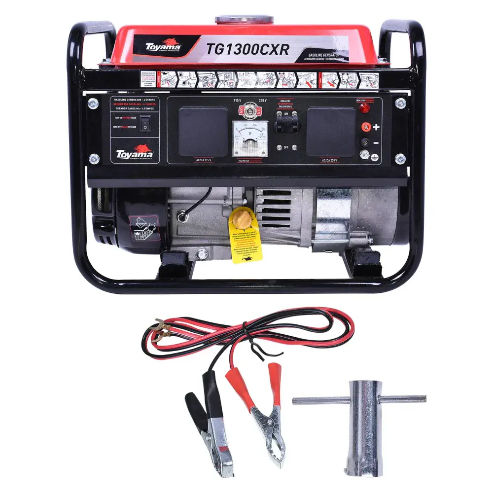 Gerador a gasolina TG1300CXR 1250W bivolt 5,5L Toyama — fotografia de referência