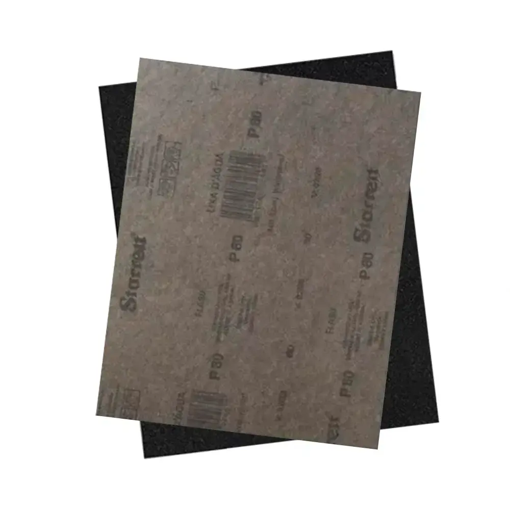 Lixa pano metal grana 80 com 5 unidades Starrett — fotografia 5