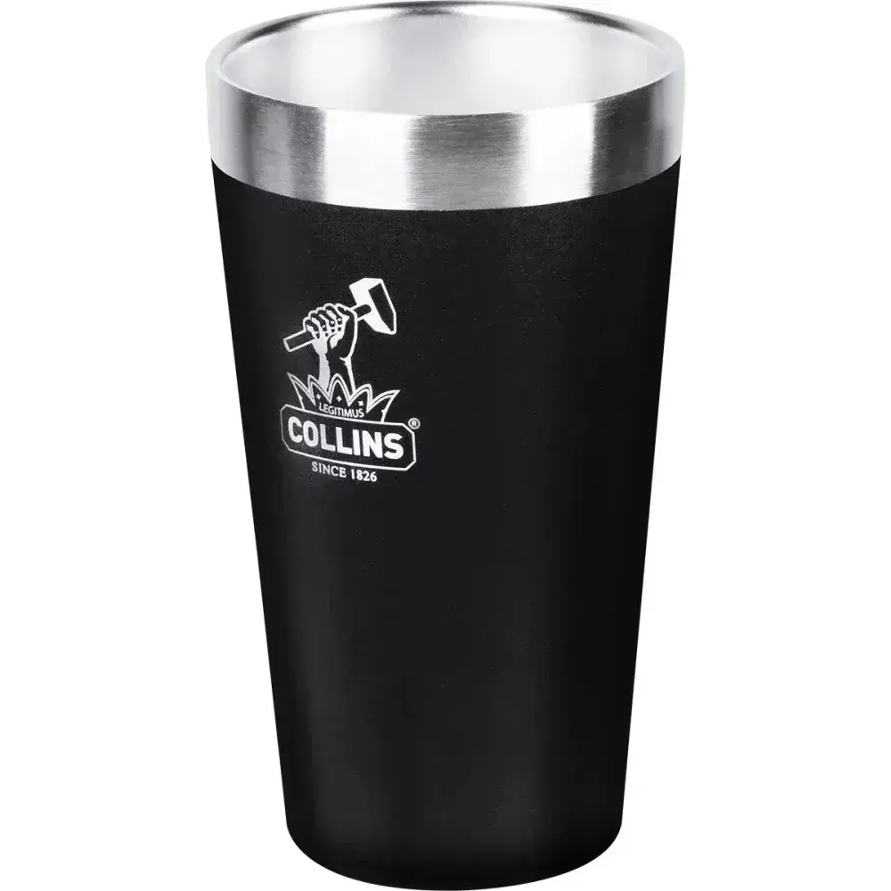 Copo térmico sem tampa em aço inoxidável preto 473ML Collins — fotografia 9