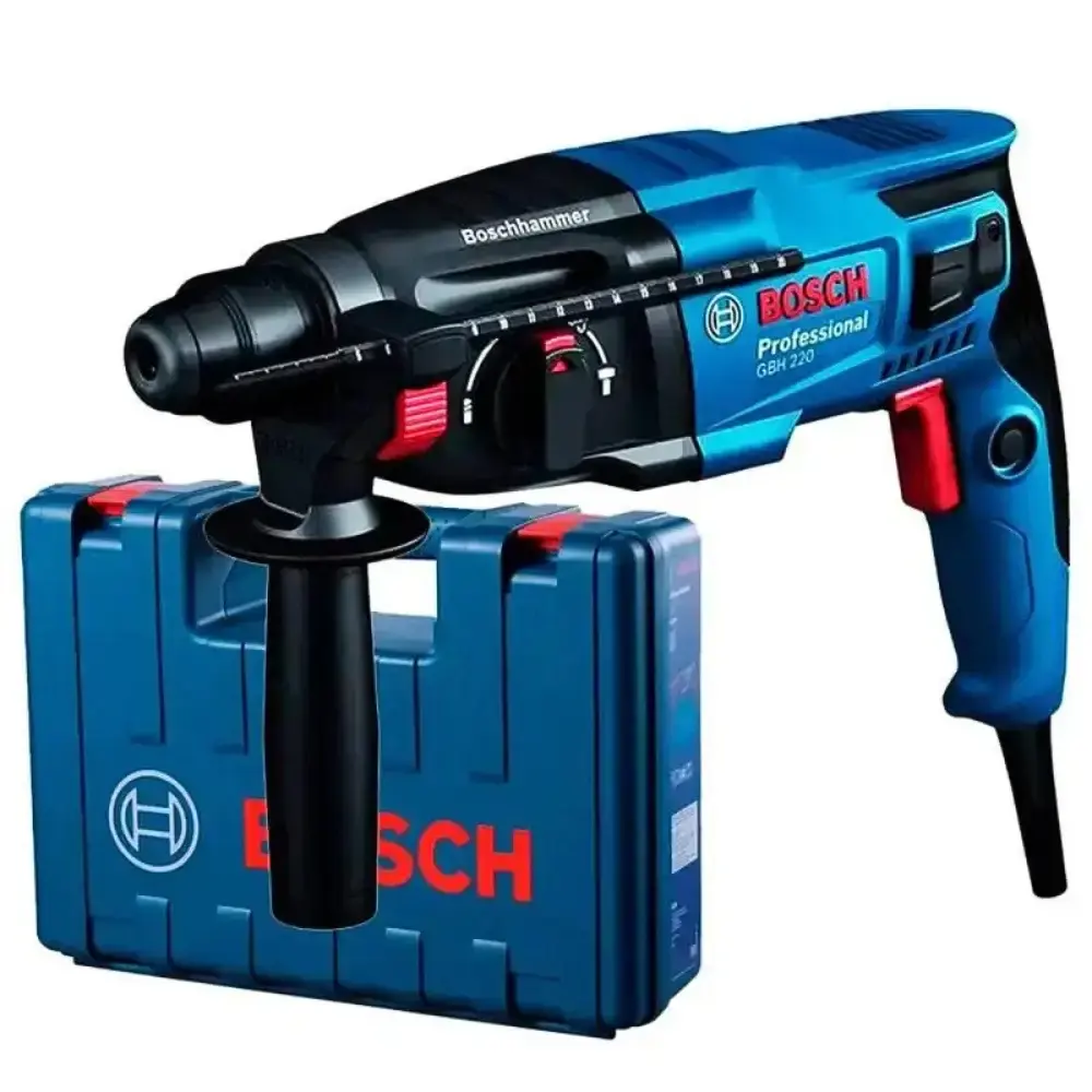 Martelete perfurador rompedor sds-plus 720W 2.3KG com maleta GBH 220 Bosch 110 V