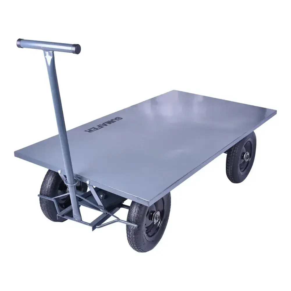 Carrinho plataforma 600KG aço metálico Bumafer – modelo básico — fotografia 6