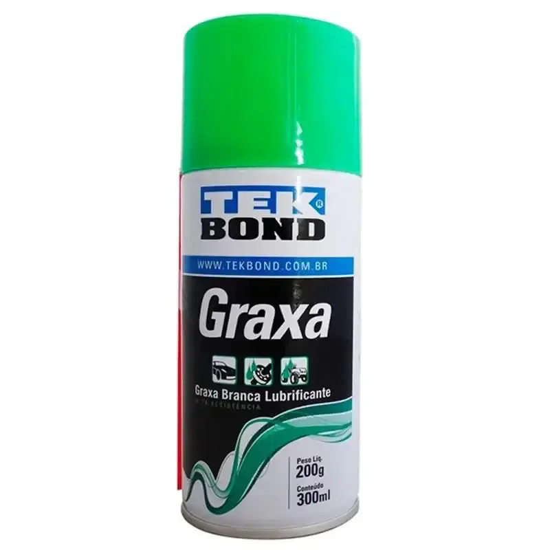 Graxa branca lubrificante spray 300 ML 21531000487 Tekbond — fotografia de referência