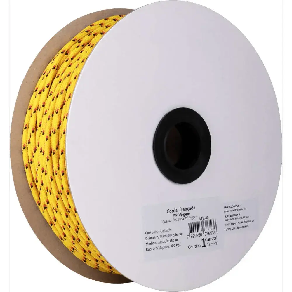 Corda trancada modelo pp 5,0MM color 150M da Collins