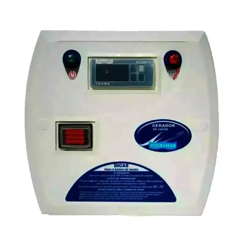Gerador de Vapor Inox para Sauna 15.0Kw 220V Trifásico c/ Quadro Digital SODRAMAR — fotografia 3
