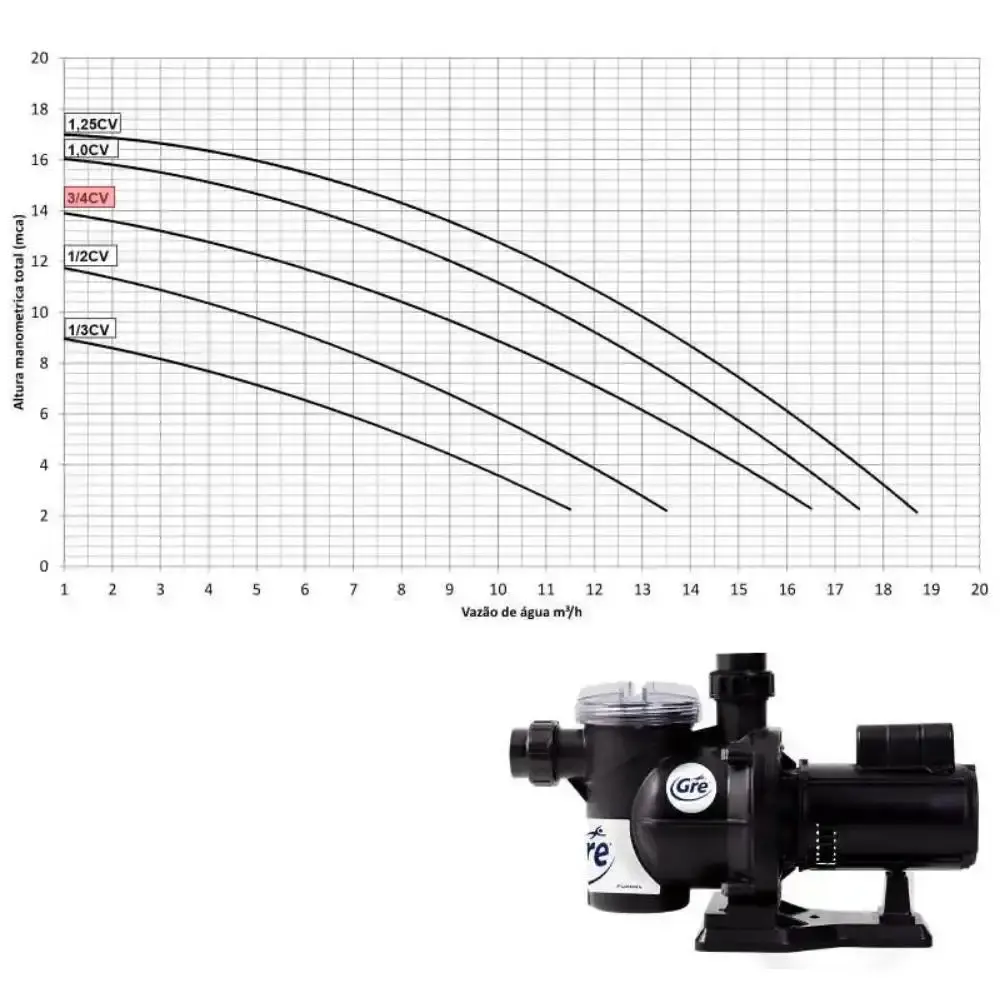 Filtro para piscina 70.000 litros com bomba 3/4 CV bivolt e peneira de cabo telescópico Fluidra — fotografia 4