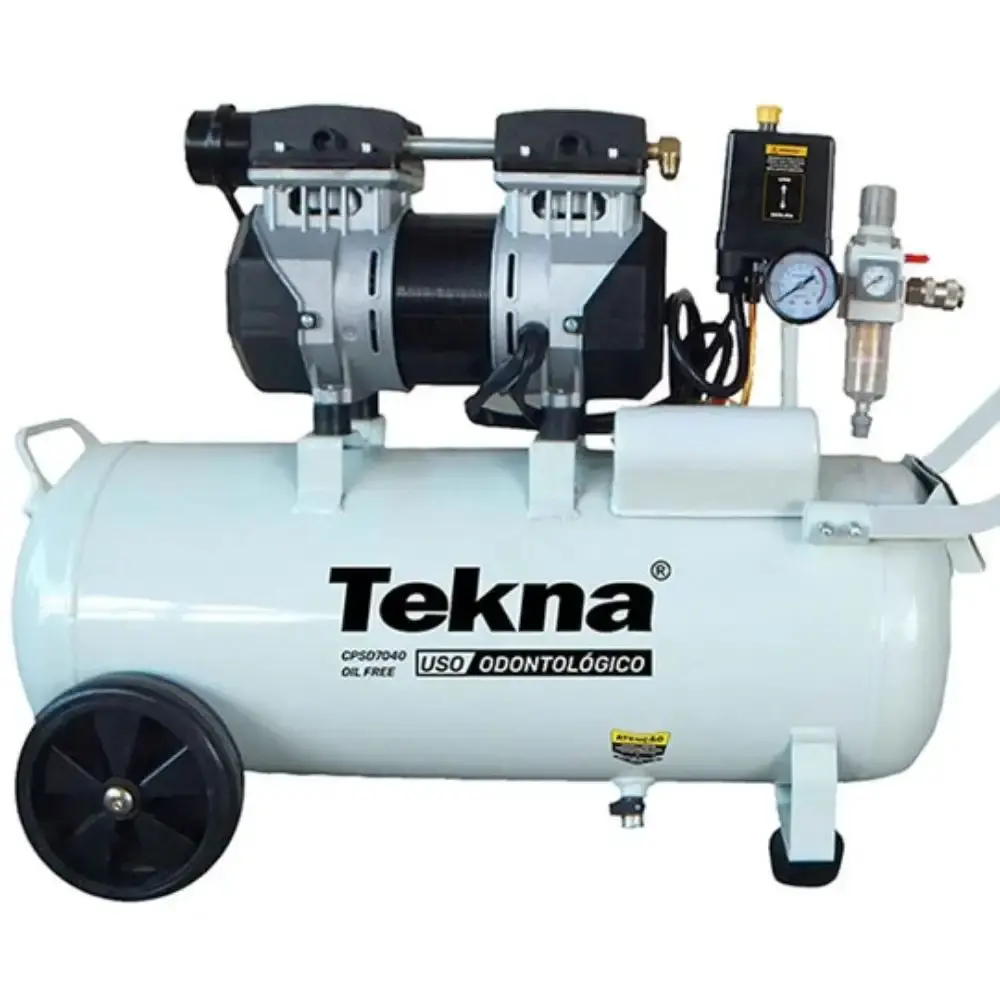 Compressor odontológico 6.4 PES CPSD7040/35L 116PSI silencioso 220V 1012106 Tekna — fotografia 3