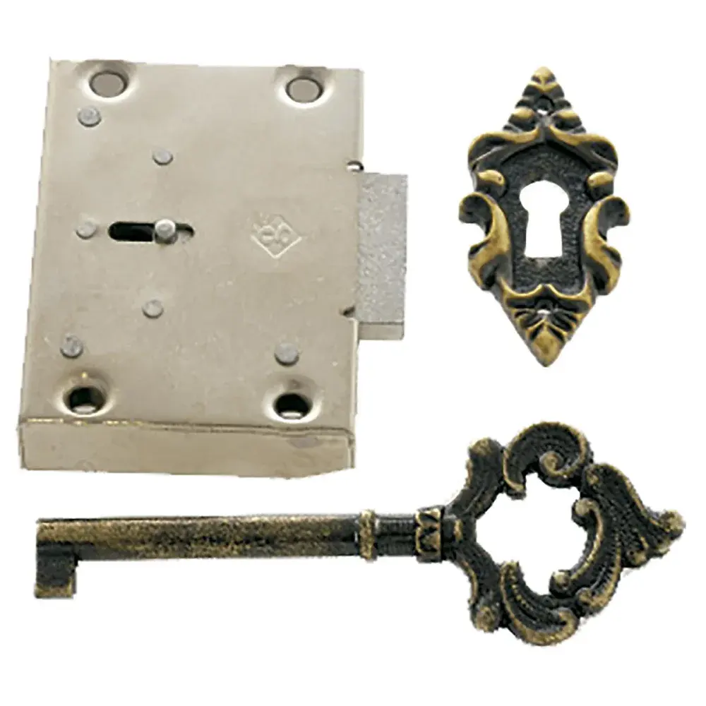 Kit fechadura móveis ouro velho Gecele 10 peç