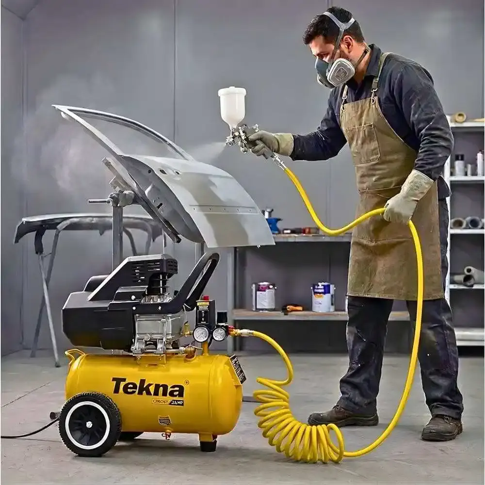 Compressor de ar 2,5HP 8 pés 22L lubrificado CP8525T Tekna 220 V — fotografia 6