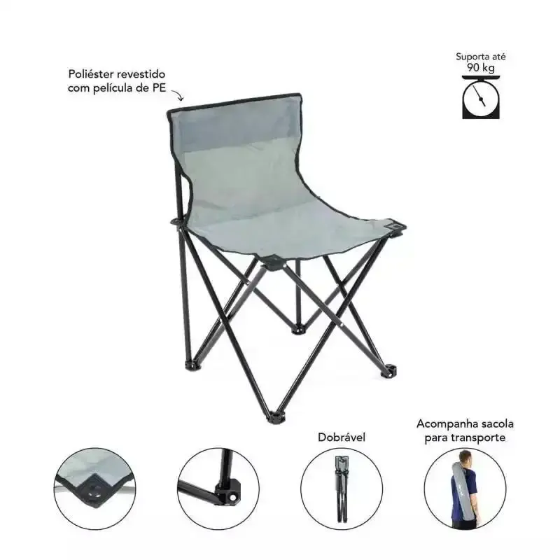 Barraca Camping Premium BEL c/ Colchão Inflável Casal e Solteiro + 2 Cadeiras — fotografia 4