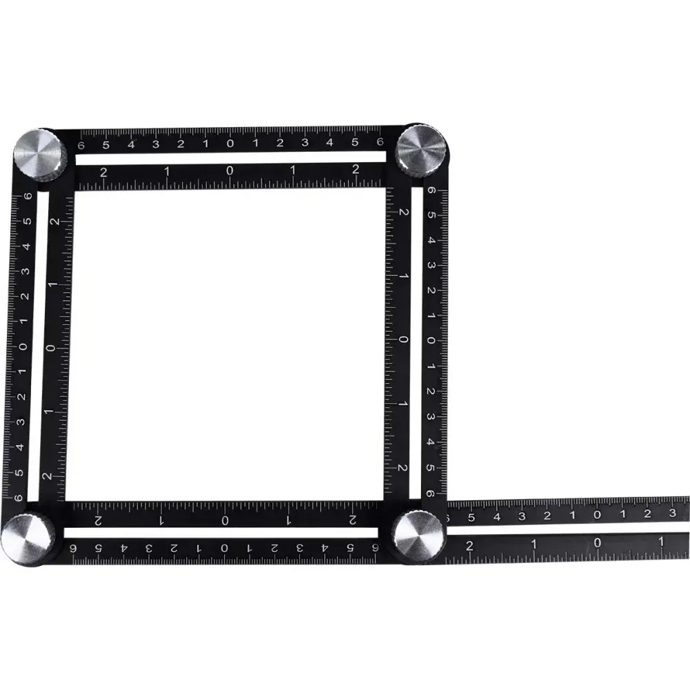 Esquadro articulado em alumínio com 6 seções 6X12CM Worker — fotografia 4