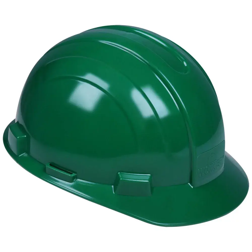 Capacete de proteção industrial verde modelo max Worker