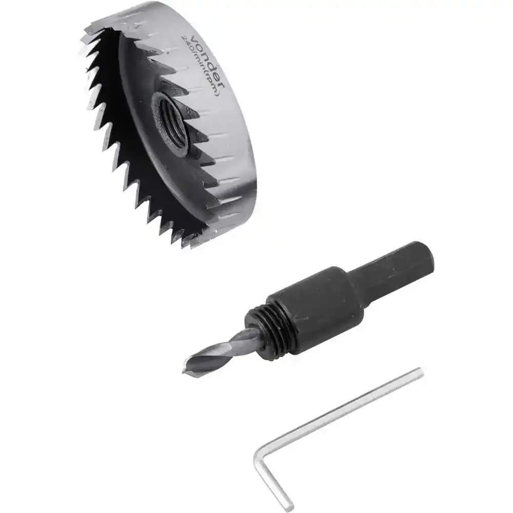 Serra copo aço rápido 65MM para inox vonder Vonder Cross — fotografia 3