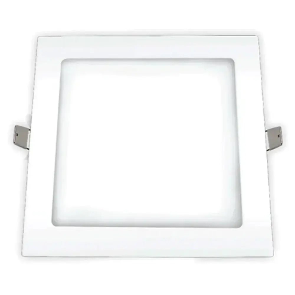 Painel led embutir 18W biv 6500K quadrado Ourolux — fotografia 3