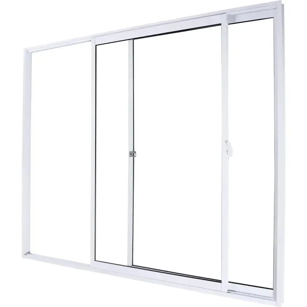 Janela alumínio slim branca 2 folhas 100X120CM Aluvid — fotografia 6
