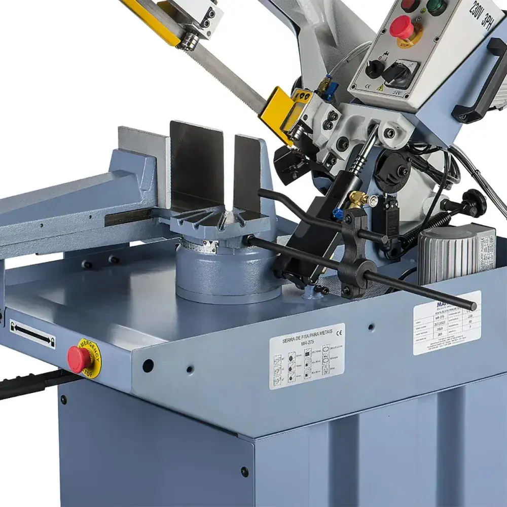 Máquina serra de fita MR-275 trifásico 220V industrial Manrod — fotografia 6