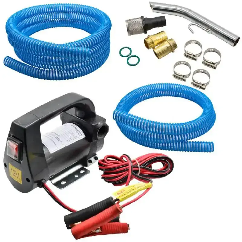 Bomba 12V diesel 40L/MIN com kit de mangueiras 948000 Bremen — fotografia 6