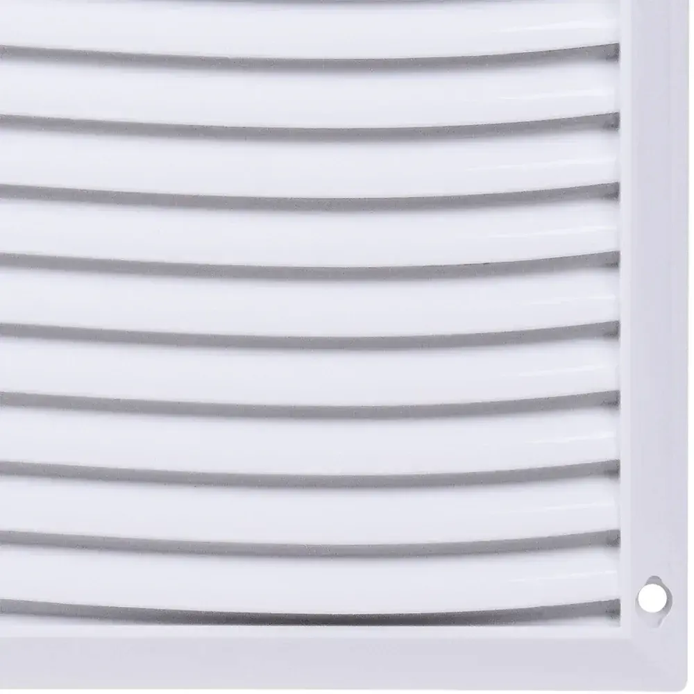 Grelha de ventilação quadrada sem tela 25X25CM branca Liege — fotografia 8