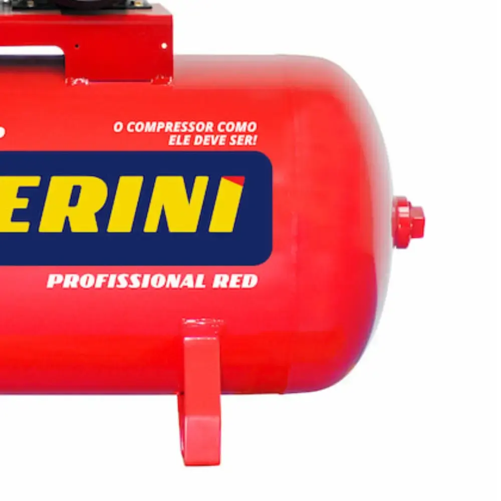 Compressor de ar 10 pés 110 litros 2 HP 2 pistões RED mono Chiaperini — fotografia 5
