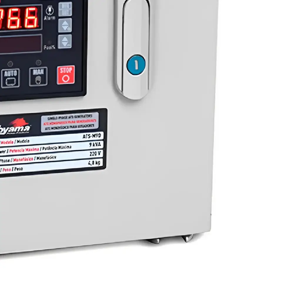 Painel ats de transferência trifásico para geradores 6,5 e 7,5KVA XP ATS-T9 Toyama — fotografia 4