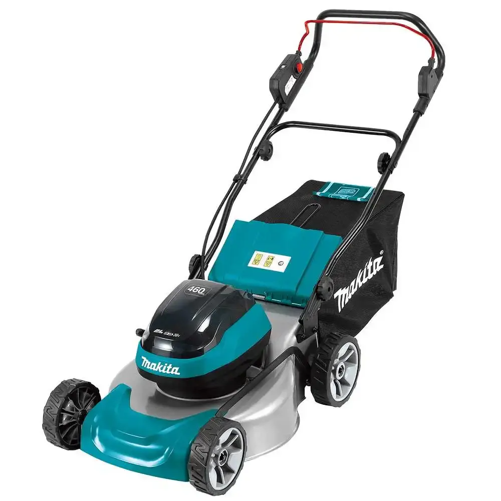 Cortador de grama 18V sem carregador e bateria DLM466Z Makita — fotografia de referência