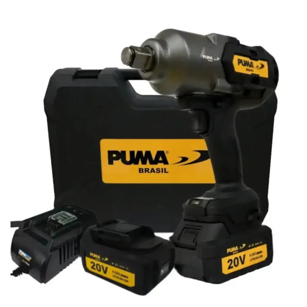 Chave de impacto 20V 3/4POL 170KGFM com 2 baterias e carregador BT8805RT Puma