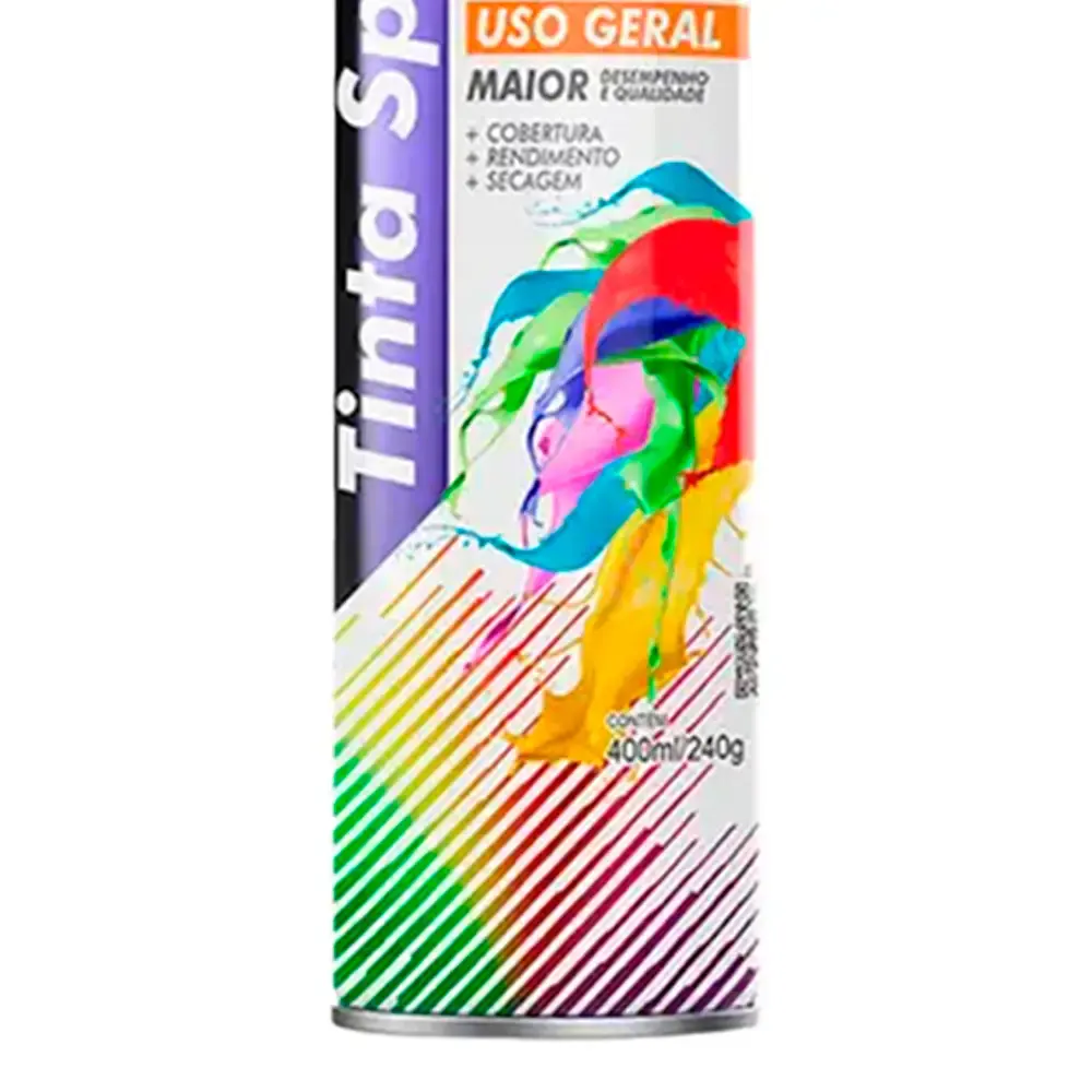 Tinta spray 400ML amarelo bandeira 02 uni mundial prime — fotografia 4
