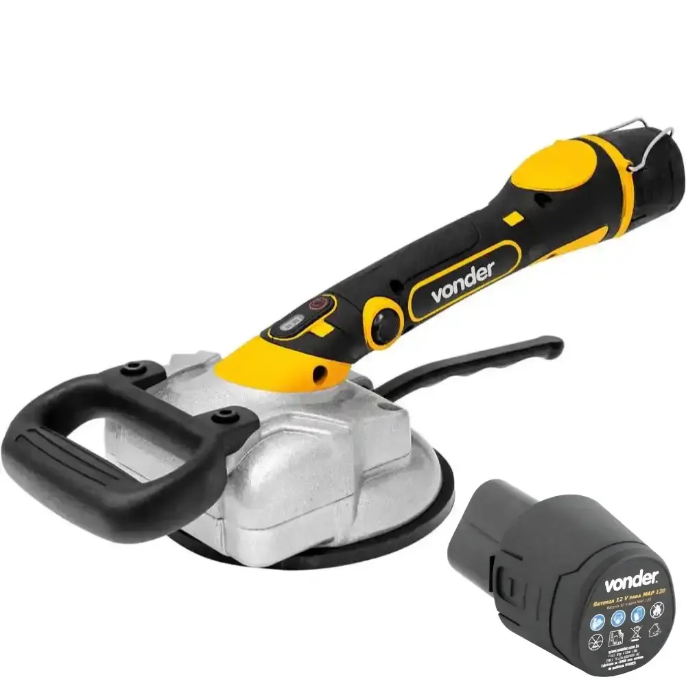 Máquina para assentar piso com ventosa MAP-125 e bateria 12,0V MAP120/MAP125 vonder Vonder Cross