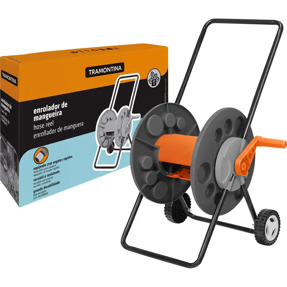 Enrolador móvel de mangueira 50M Tramontina