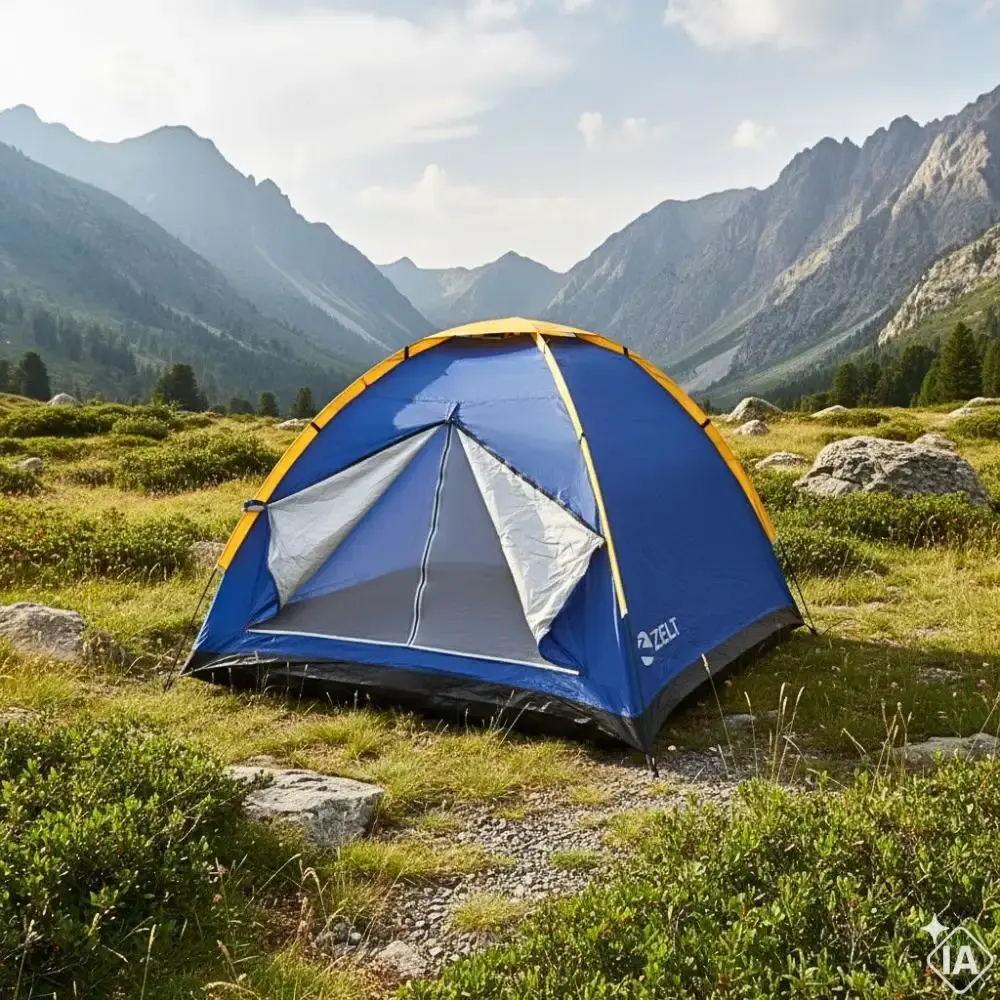 Barraca Camping Iglu até 4 Pessoas 2,10 M Prova D'Agua FPS100 ZELT — fotografia 5