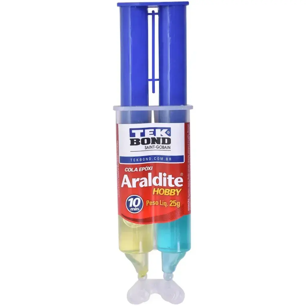 Adesivo epóxi blister 25GR bi-componente líquido tekbond Araldite — fotografia 6