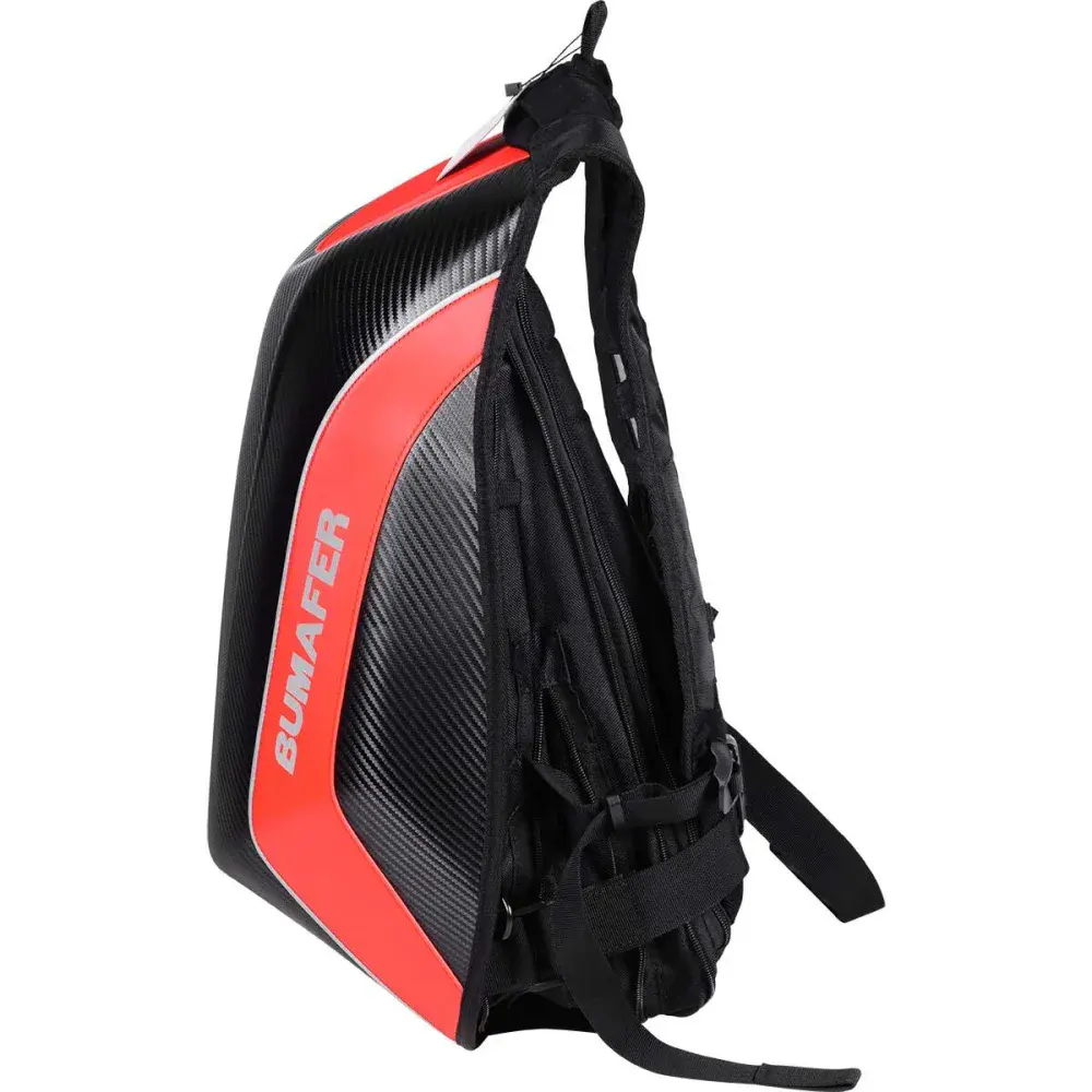 Mochila motociclista impermeável vermelha 50X40X20CM Bumafer — fotografia 4