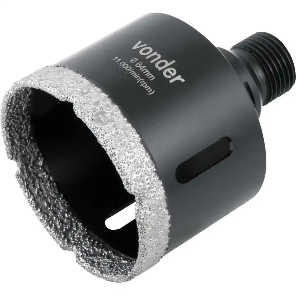 Serra copo diamantada 64MM para esmerilhadeira Vonder — fotografia de referência