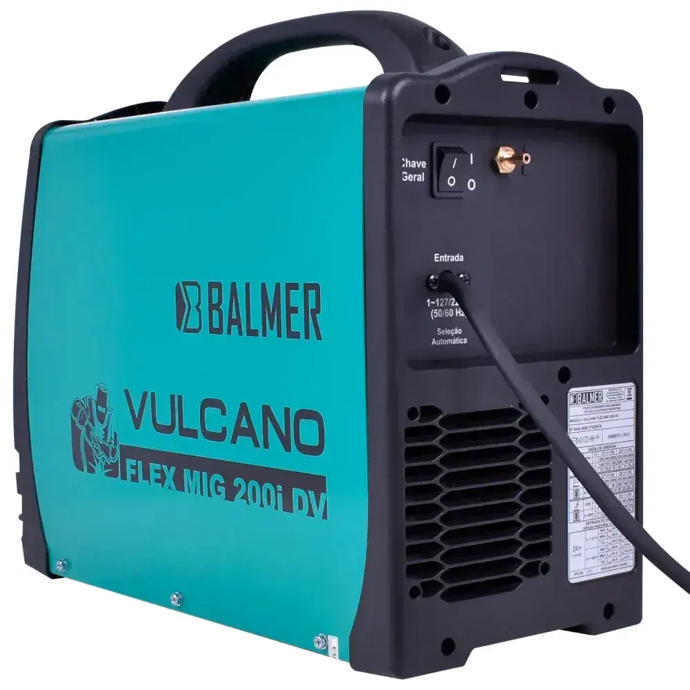 Solda inversora vulcano flex mig 200I dv 127V/220V Balmer — fotografia 9