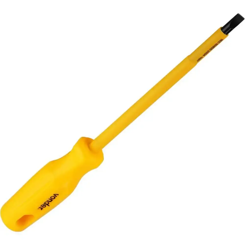 Chave de Fenda 1/4 x 6 Polegadas Isolada 1000V Aço Cromo Vanádio 3070800146 VONDER — fotografia 5