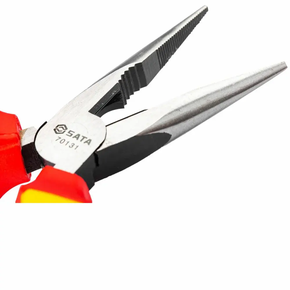 Alicate meia cana longo isolado vde 6” Sata — fotografia 6