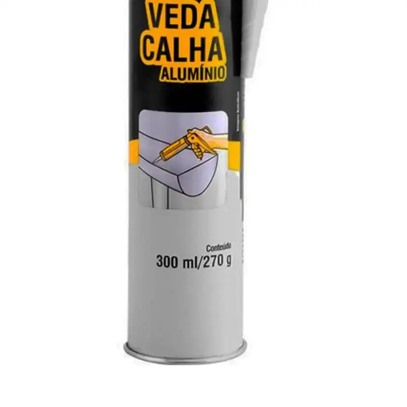 Veda calha 270 GR VCV 0270 cor alumínio Vonder — fotografia 3