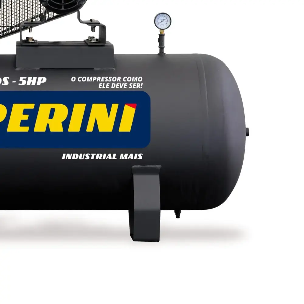 Compressor de ar 20 pés 5 HP 250 litros 175 libras trifásico CJ 20+ APV Chiaperini — fotografia 4