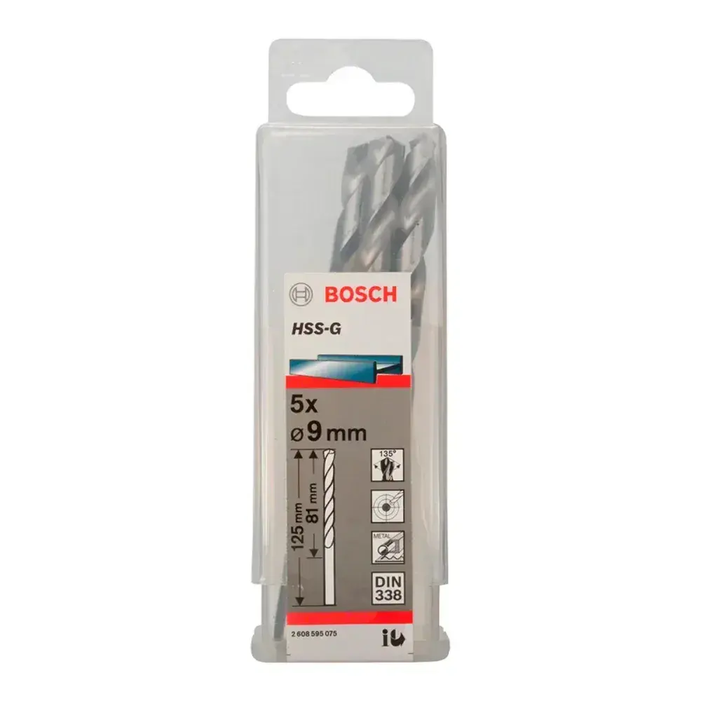 Broca para metal de aço rápido cilíndrico hss-g 8MM Bosch — fotografia 4