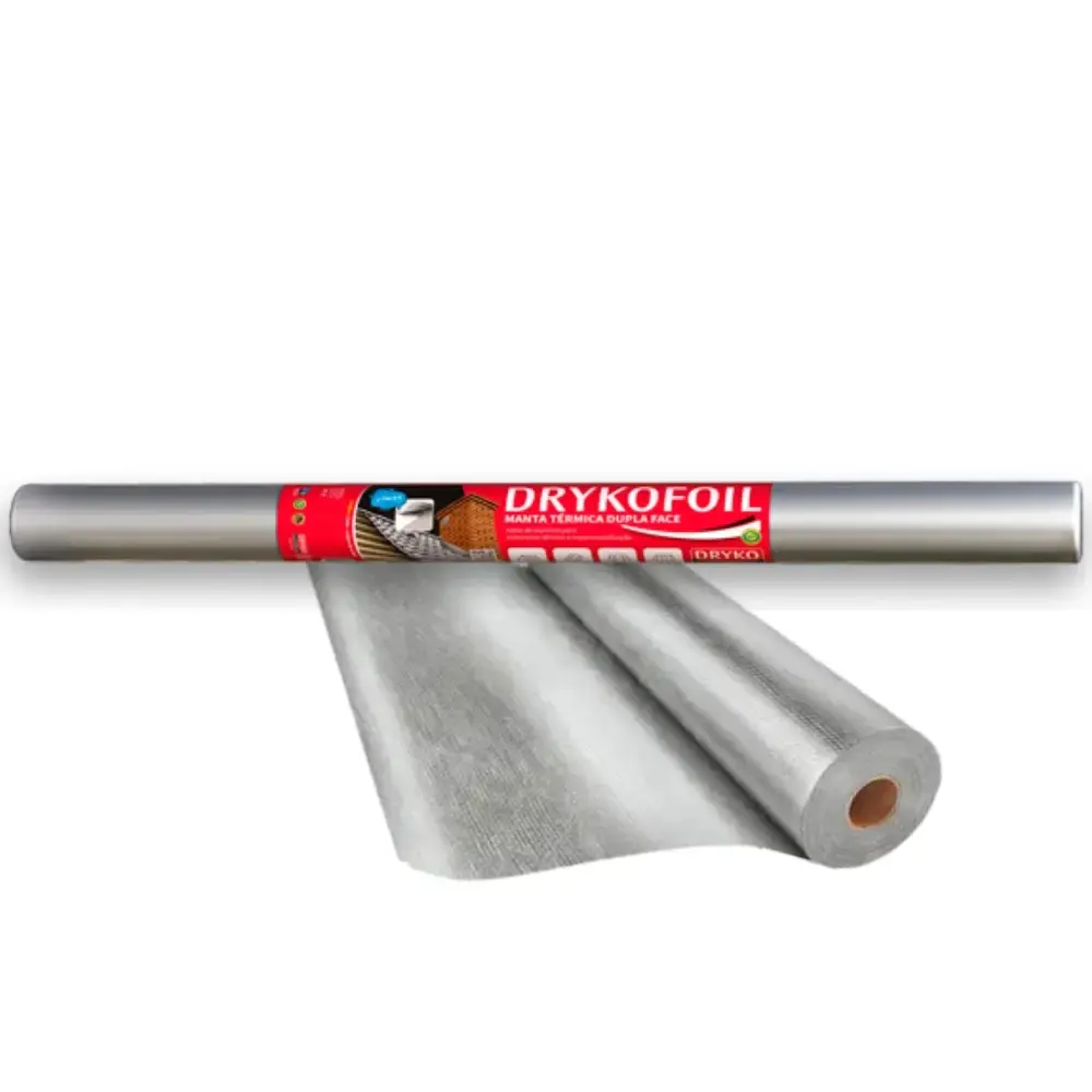 Manta térmica alumínio 2 faces 50M² drykofoil Dryko — fotografia 3
