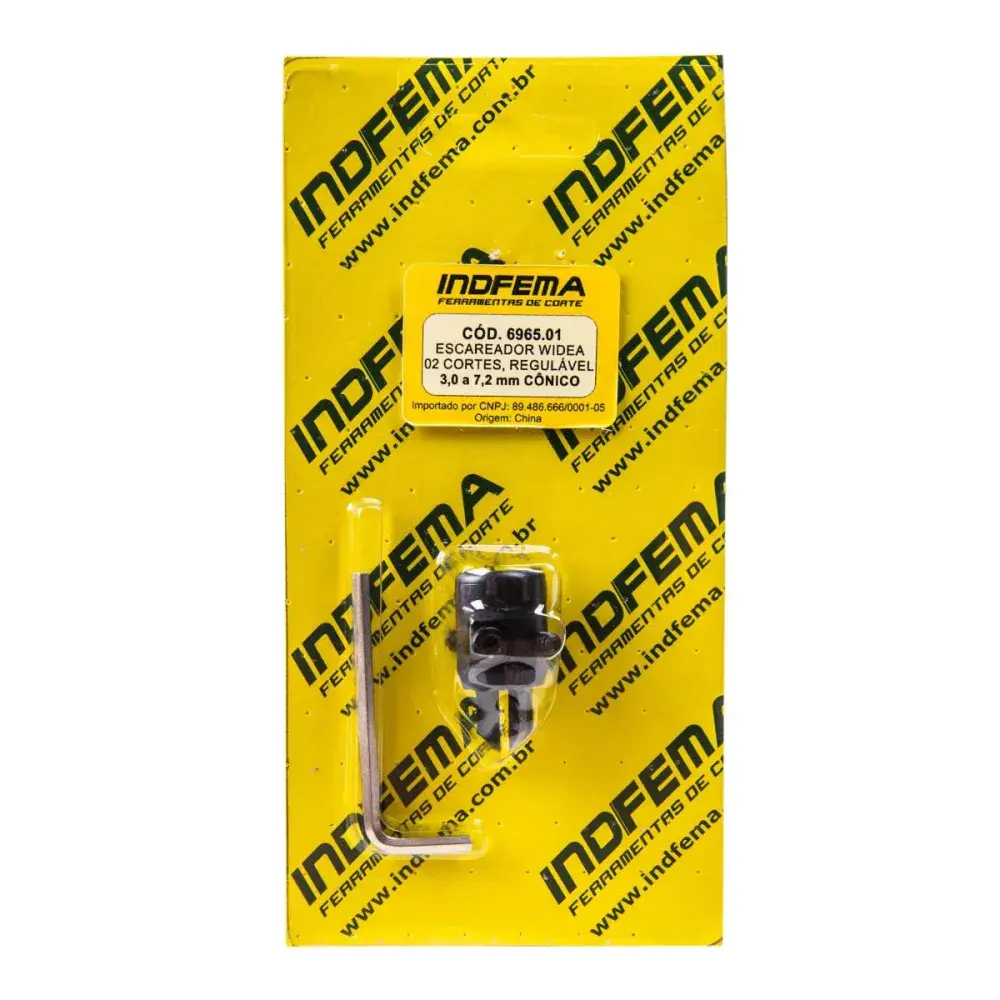 Escareador regulável cônico hw 3,0 a 7,20MM Indfema 6965.01 — fotografia 4