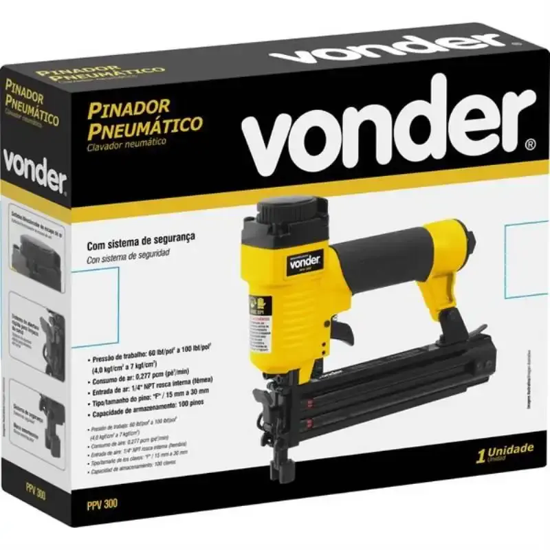 Pinador pneumático para pinos F15 à F30 PV300 Vonder — fotografia 4